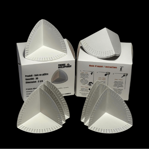 Assortment of pre‑finished plaster corners — fast installation, perfect angles and maximum productivity on interior projects.